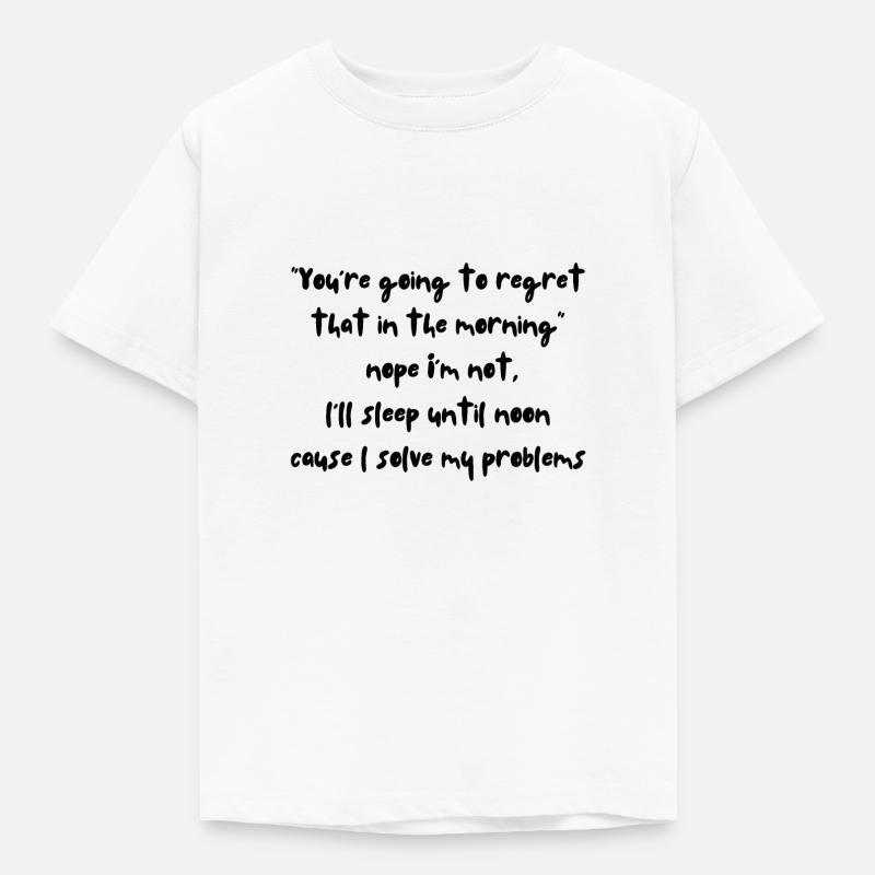 Solving regrets - Kids' T-Shirt - white