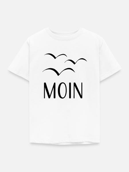 Moin Möwen Nordsee - Kinder T-Shirt - Weiß