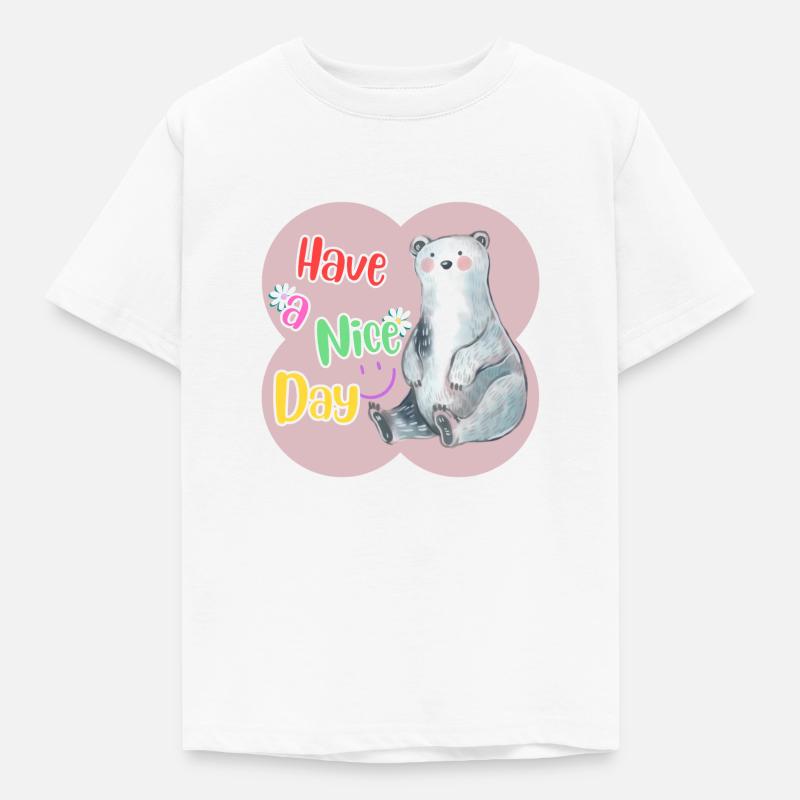 Have a nice day white - Kinder T-Shirt - Weiß