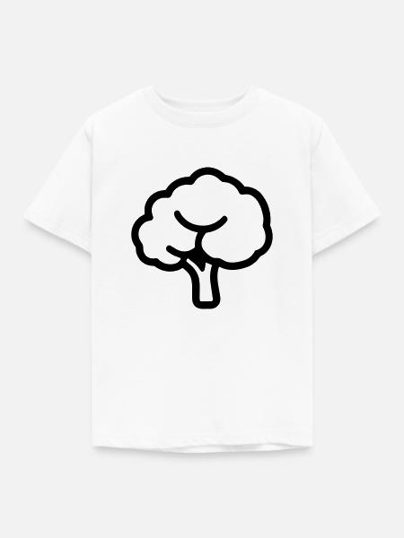 Brokkoli - Kinder T-Shirt - Weiß