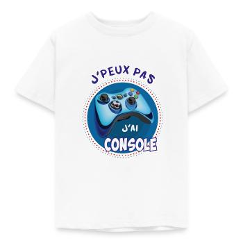 J'Peux Pas J'ai Console - T-shirt Enfant - blanc - Devant - AI Model Kid Male (0cm)