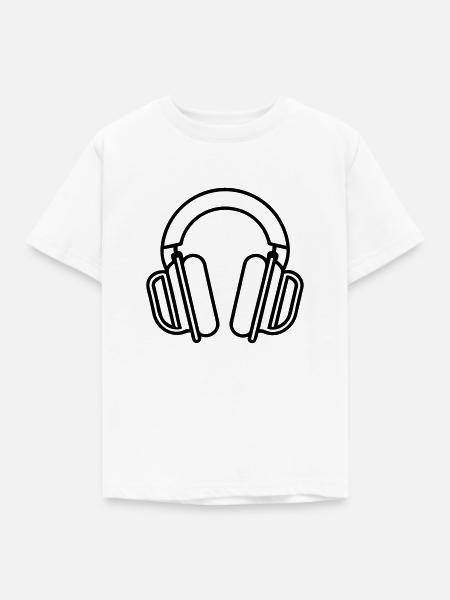 Gaming-Headset - Kinder T-Shirt - Weiß