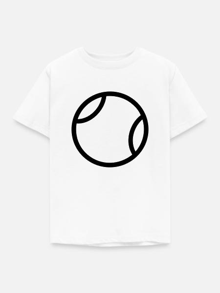 Tennisball - Kinder T-Shirt - Weiß