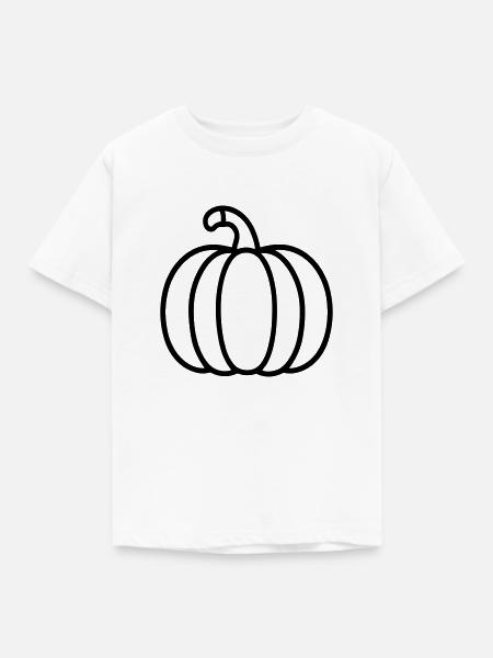 Kürbis - Kinder T-Shirt - Weiß