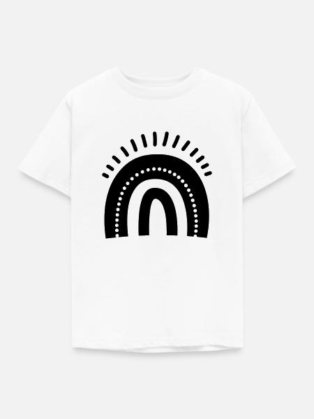 Regenbogen - Kinder T-Shirt - Weiß