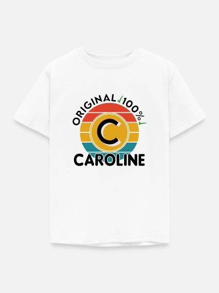 Caroline - Kinder T-Shirt - Weiß