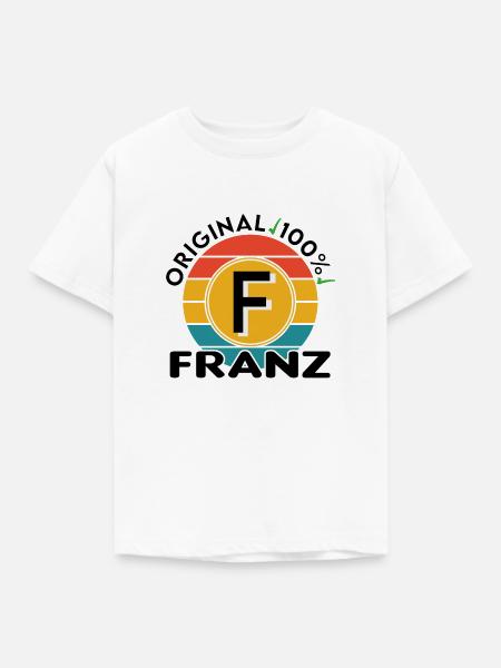 Franz - Kinder T-Shirt - Weiß