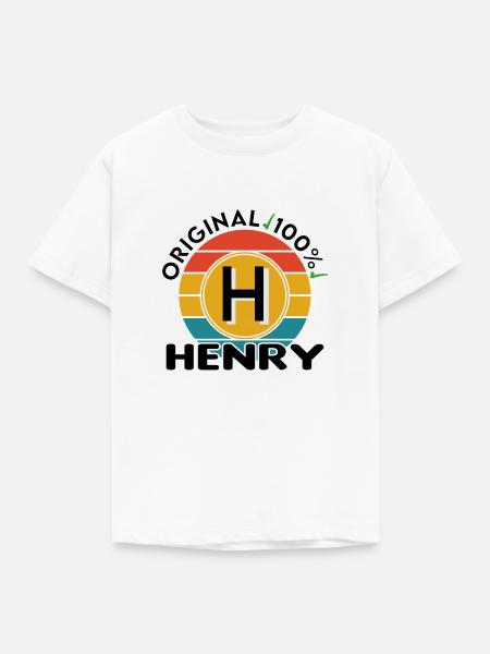 Henry - Kinder T-Shirt - Weiß
