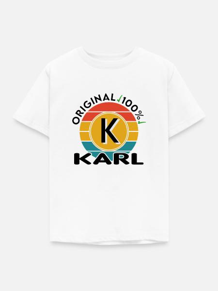 Karl - Kinder T-Shirt - Weiß