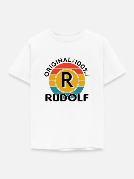 Rudolf - Kinder T-Shirt - Weiß