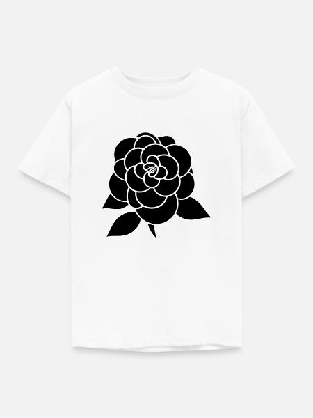 Blume Ikone - Kinder T-Shirt - Weiß