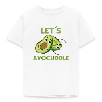 Avocado cuddling - Kids' T-Shirt - white - Front - AI Model Kid Male (0cm)