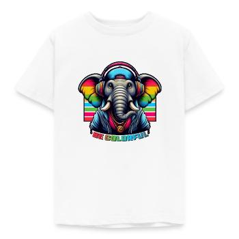 be colorful - Kids' T-Shirt - white - Front - AI Model Kid Male (0cm)