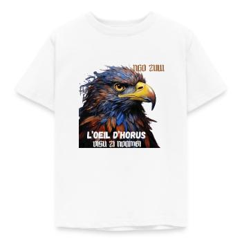Eagle - The Eye of Horus - Kids' T-Shirt - white - Front - AI Model Kid Male (0cm)