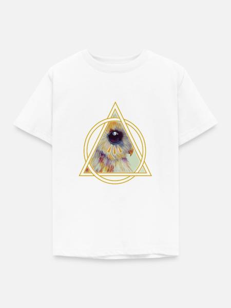Illuminati Owl - Kinder T-Shirt - Weiß