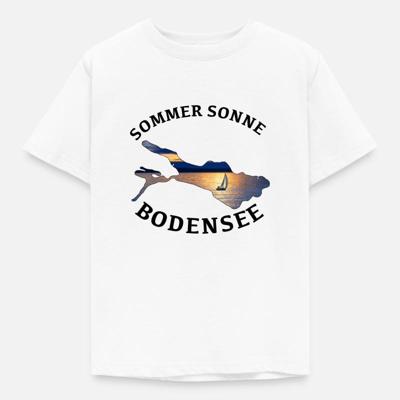 Bodensee - Kinder T-Shirt - Weiß