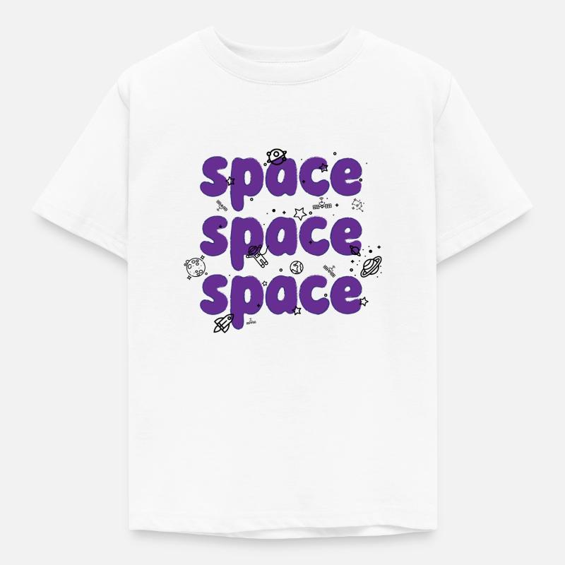 Raum - Kinder T-Shirt - Weiß