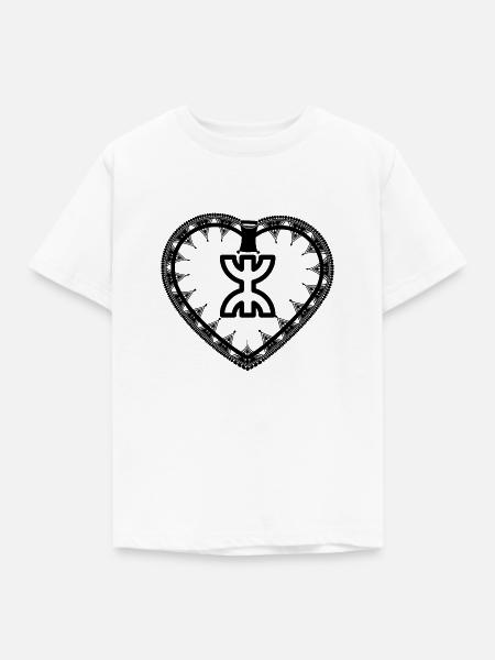 Z Imazighen (im Amulett) - Kinder T-Shirt - Weiß