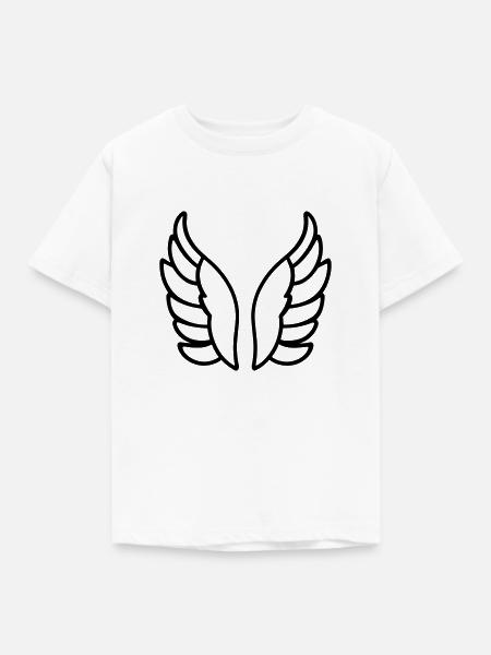 Engelsflügel - Kinder T-Shirt - Weiß