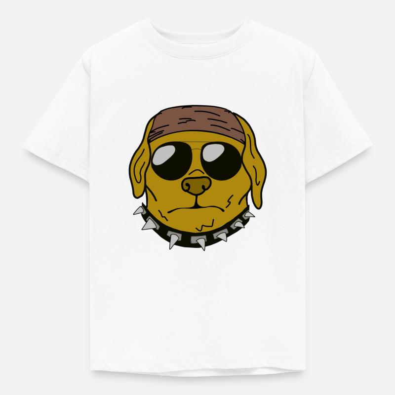 Grimmiger Labrador - Kinder T-Shirt - Weiß
