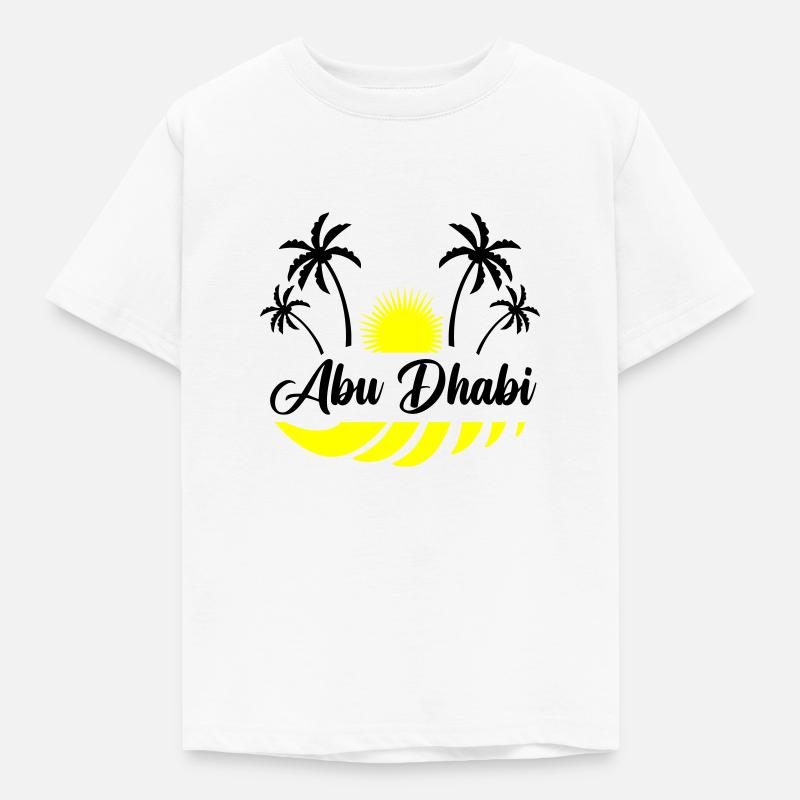 abu dhabi - Kinder T-Shirt - Weiß
