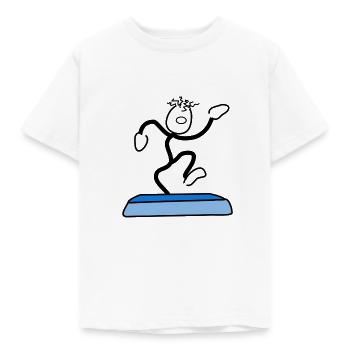 Aerobic - Kinder T-Shirt - Weiß - Vorne - AI Model Kid Male (0cm)