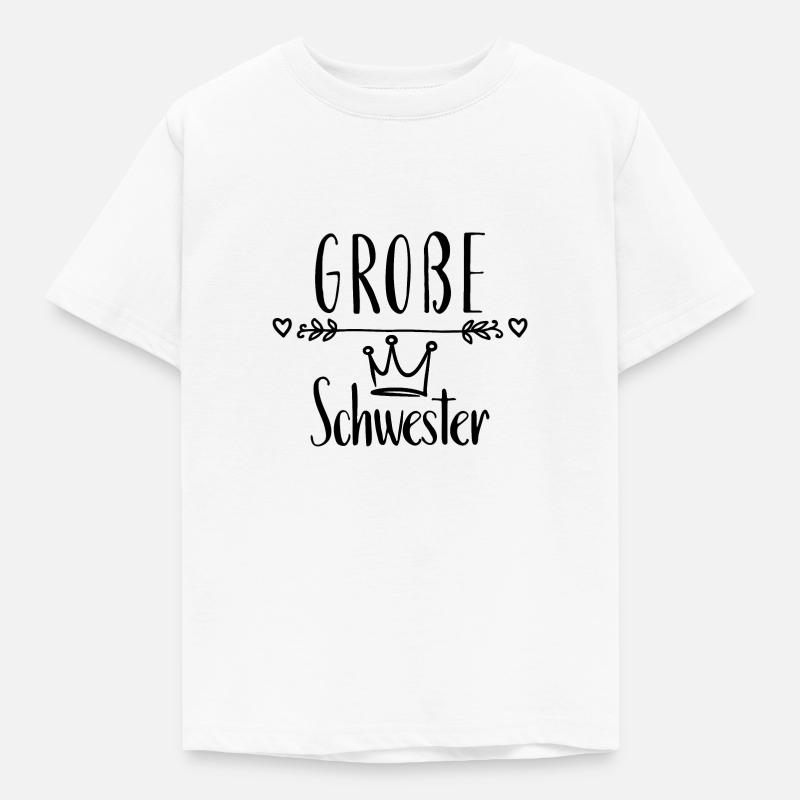 Grosse Schwester - Kinder T-Shirt - Weiß