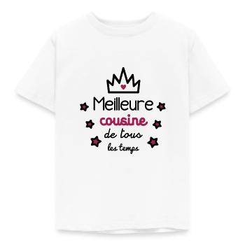 meilleure cousine - cadeau cousine - cousin - T-shirt Enfant - blanc - Devant - AI Model Kid Male (0cm)