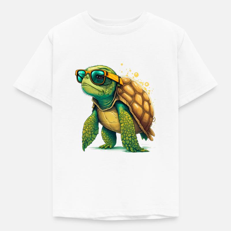 Turtle old - Kids' T-Shirt - white