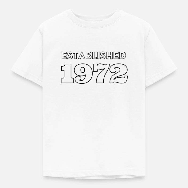 Established 1972 - Kinder T-Shirt - Weiß