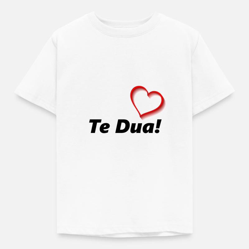 Te Dua <3 Liebe dich - Kinder T-Shirt - Weiß