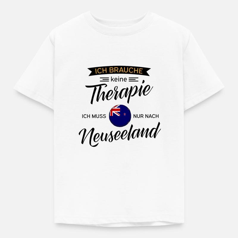 Neuseeland - Kinder T-Shirt - Weiß