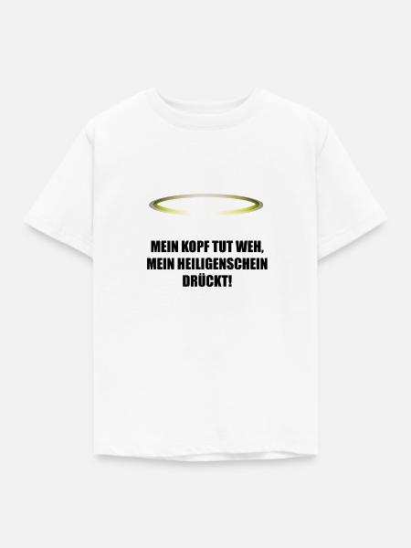 Heiligenschein Geschenksidee - Kinder T-Shirt - Weiß