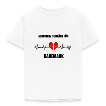 Dänemark Däne Danish Geschenk - Kinder T-Shirt - Weiß - Vorne - AI Model Kid Male (0cm)