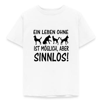 Hunde Spruch - Kinder T-Shirt - Weiß - Vorne - AI Model Kid Male (0cm)