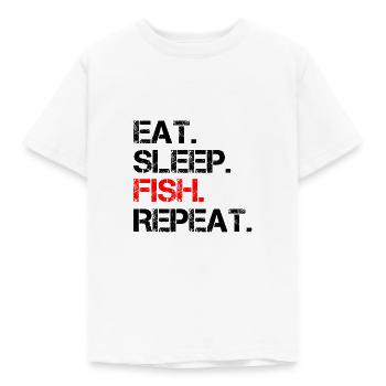 Fischer Angeln Angler Spruch Fisch - Kinder T-Shirt - Weiß - Vorne - AI Model Kid Male (0cm)
