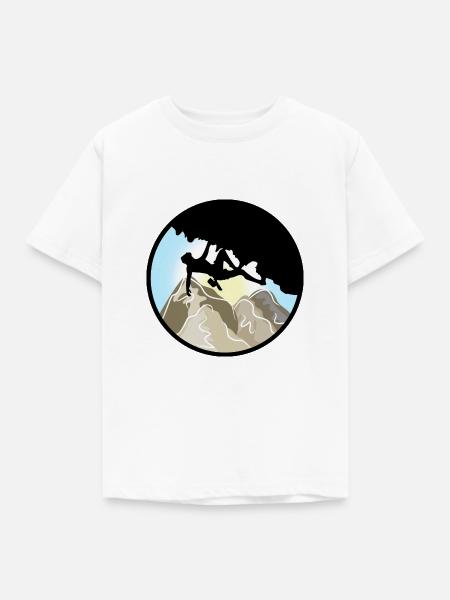 Freeclimbing Klettern Geschenk - Kinder T-Shirt - Weiß