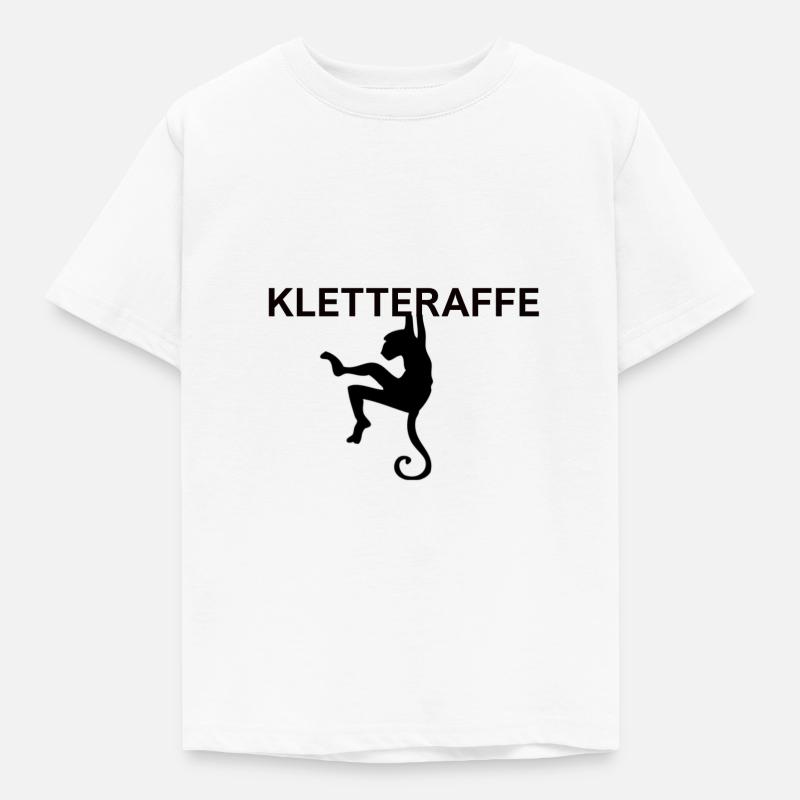 Kletteraffe - Kinder T-Shirt - Weiß