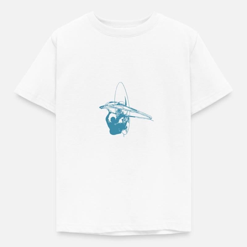 Windsurf - Kinder T-Shirt - Weiß