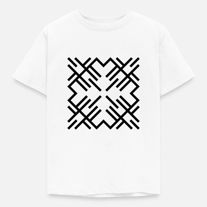 Lignes de MAYA 01 - T-shirt Enfant - blanc