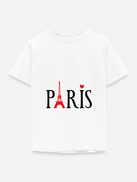 Paris Liebe - Kinder T-Shirt - Weiß
