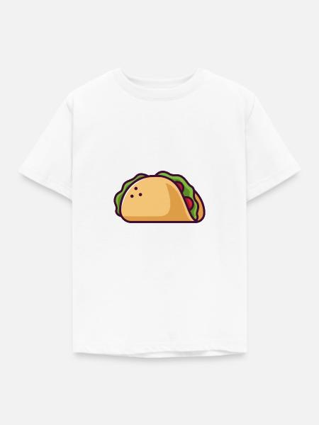 taco - Kinder T-Shirt - Weiß