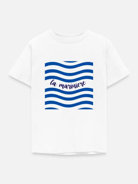 Motiv "die marinière - Kinder T-Shirt - Weiß