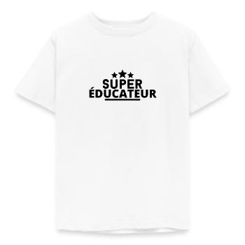 super éducateur. t-shirt éducateur - T-shirt Enfant - blanc - Devant - AI Model Kid Male (0cm)