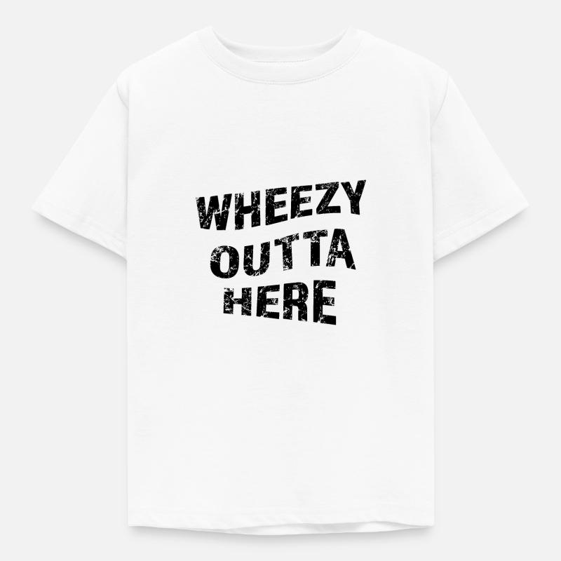 Wheezy Outta Here Stickers - Kinder T-Shirt - Weiß
