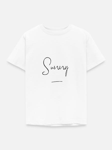 Sunny - Kinder T-Shirt - Weiß