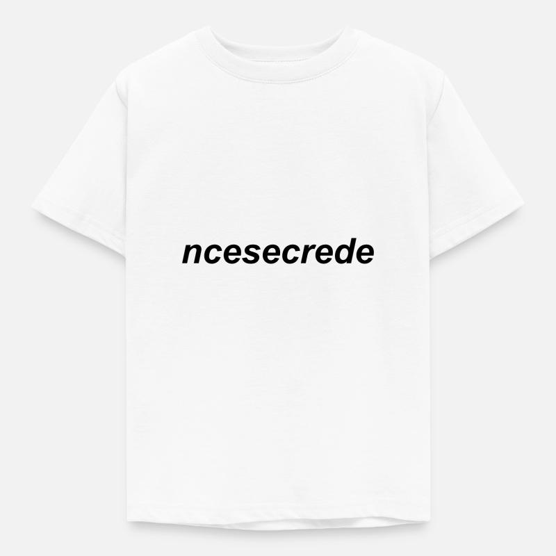 frase in romanaccio NCESECREDE - Maglietta per bambini - bianco