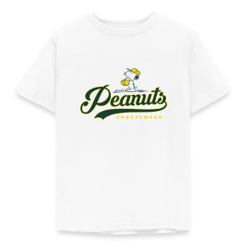 Peanuts Snoopy Baseball - T-shirt Enfant - blanc - Devant - AI Model Kid Male (0cm)