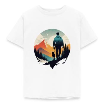 Treue auf vier Pfoten - Kinder T-Shirt - Weiß - Vorne - AI Model Kid Male (0cm)