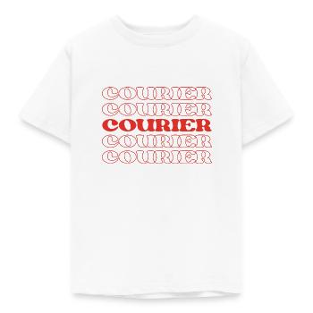Courier Delivery Person Letter Carrier Dispatch - Kids' T-Shirt - white - Front - AI Model Kid Male (0cm)
